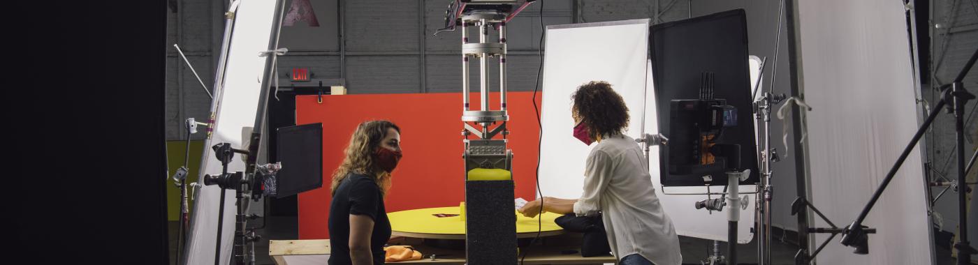 women in a studio